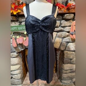 Elegant Black Lace Midi Dress